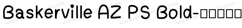 Baskerville AZ PS Bold字体转换